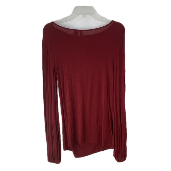 Bisou Bisou - Women's - Red - Blouse - Top - Long Sleeve - Shirt - Size: Large - Picture 2 of 8